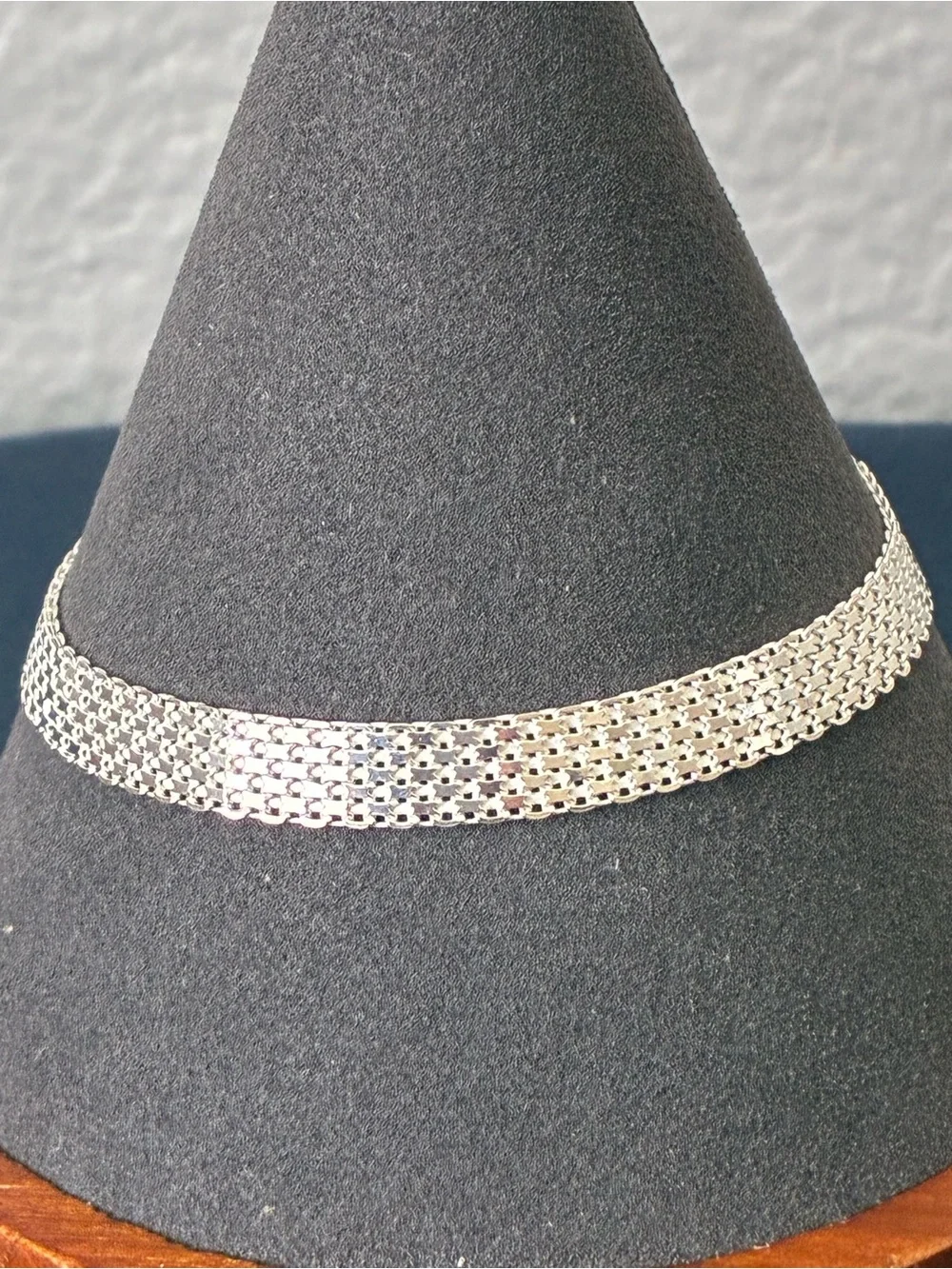 Sterling Silver 925 Bismarck 7” 6mm - Silver Tone
